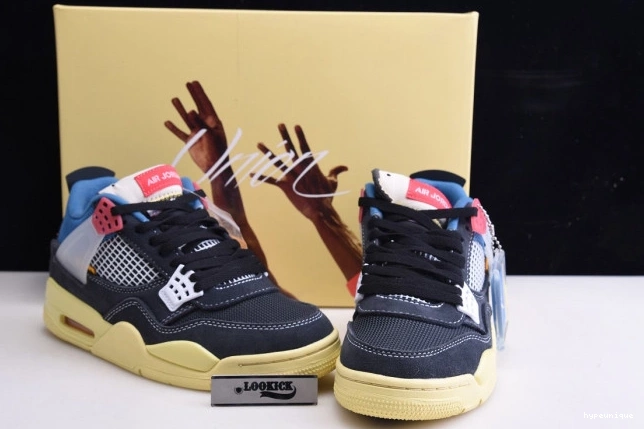 HYPE OFF NOIR DC9533-001 AIR 4 JORDAN RETRO UNION 0813